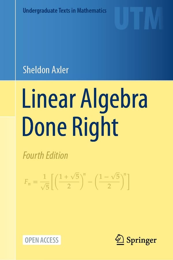 Cover of Linear Algebra Done Right